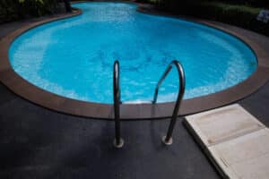 A Concrete Rounded Shaped Pool